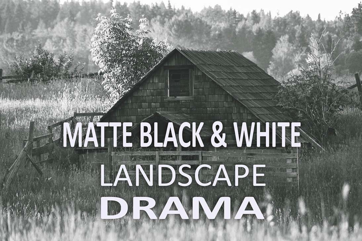 10 Matte B & W Landscape Drama