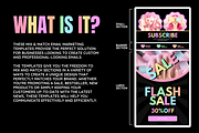 Pastel Neon Newsletter Templates, an Email Template by SunshineStudioBoutique (Thumbnail 2 of 8)