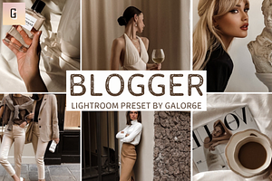 Lightroom Preset BLOGGER by GALOR6E