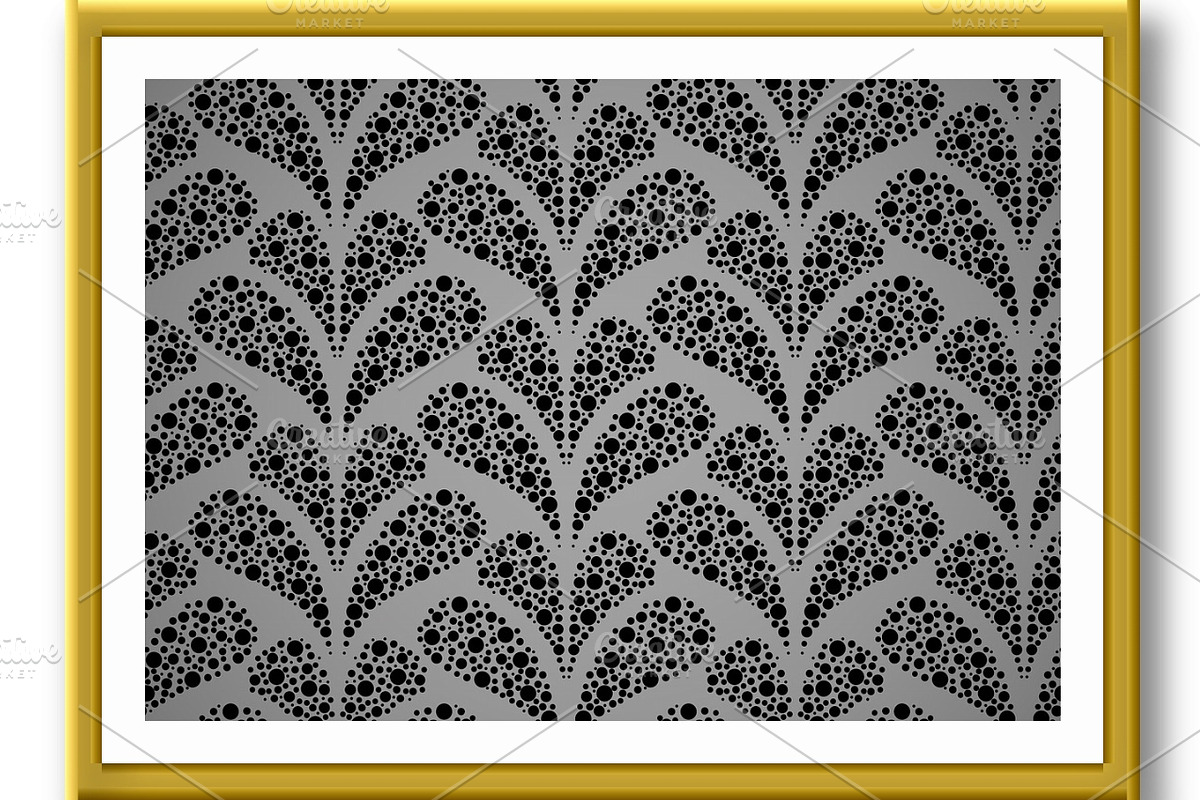 Flower geometric pattern. Seamless, a Decorative Illustration by RODINA (Photo 2 of 3)