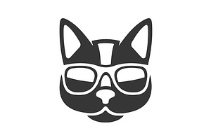 Black Cat Face Icon