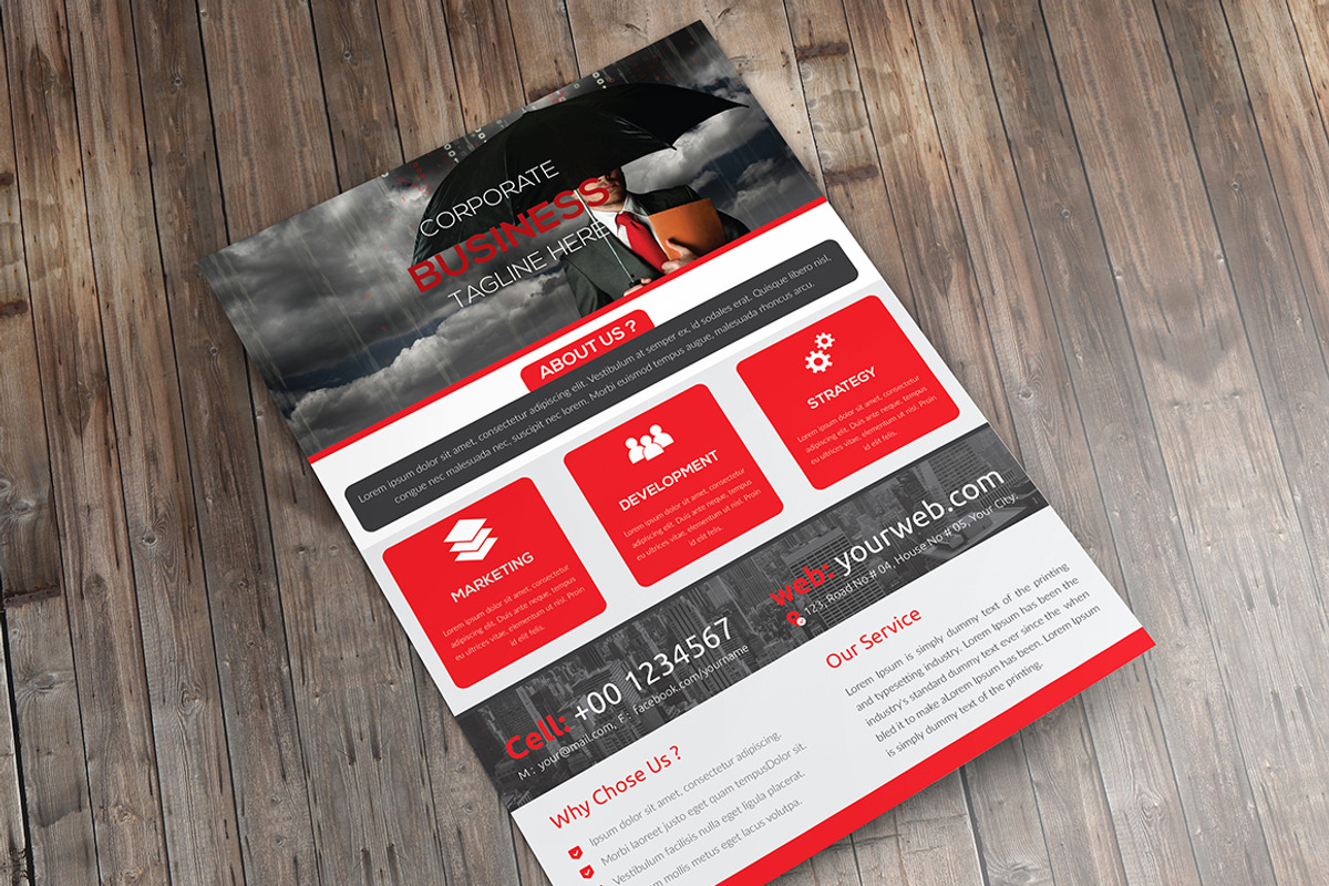Corporate Flyer, a Flyer Template by themexriver (Photo 2 of 2)