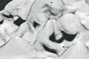 Topographic Abstract Art, an Abstract Photo by Ocean Digital Art