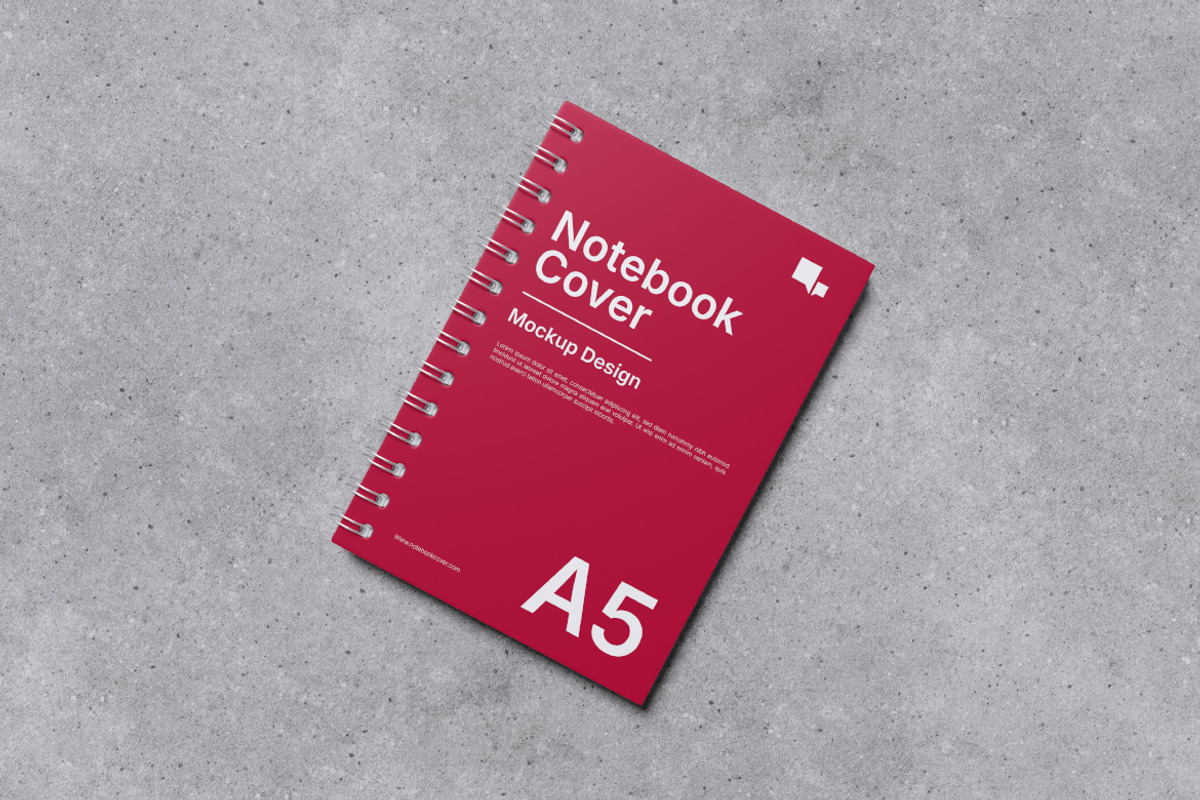 Notebook Cover Mockup, a Product Mockup by xavier_studio (Photo 2 of 5)