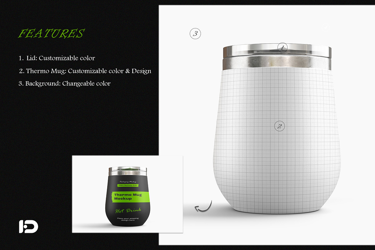 Thermo Mug Mockup Set, a Cups & Container Mockup by ForgeDesign (Photo 2 of 7)