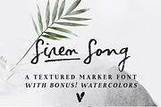 Siren Song font and texture pack, a Script Font by Ana's Fonts (Thumbnail 1 of 10)