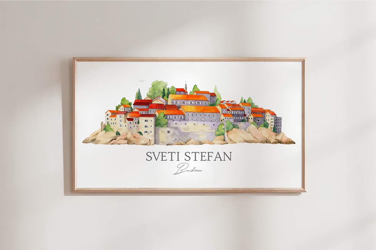 Watercolor Island, Travel poster art, an Object Illustration by Harmony Draws (Photo 4 of 5)