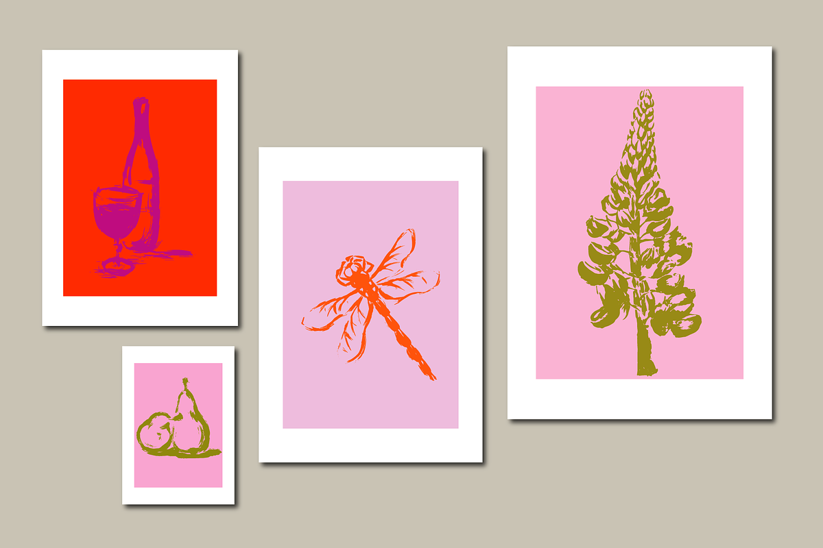 MODERN ART PRINT BUNDLE (50 designs), a Decorative Illustration by Bonfloret Studio (Photo 15 of 15)
