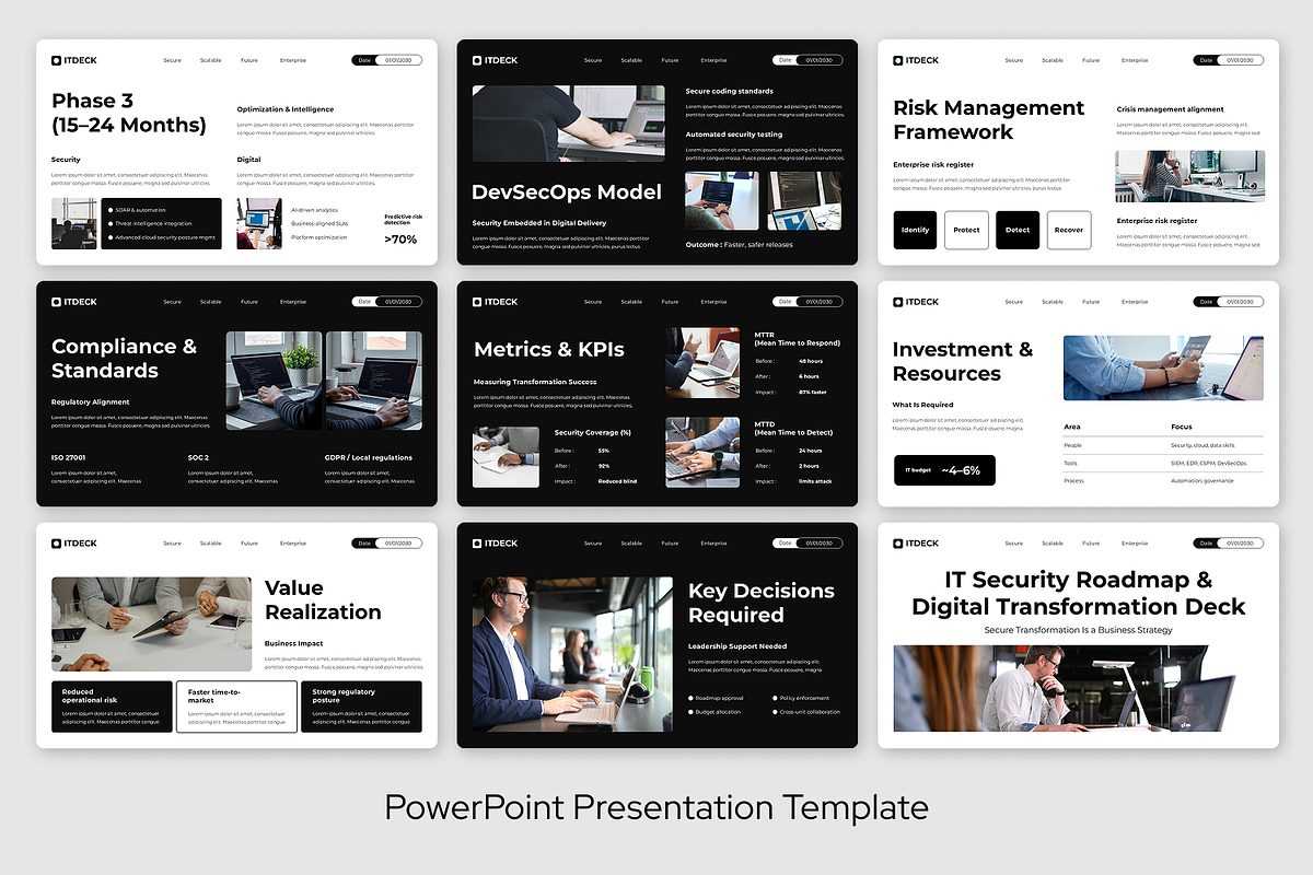 IT Security Roadmap & Digital, a Presentation Template by Sixtemp (Photo 3 of 3)