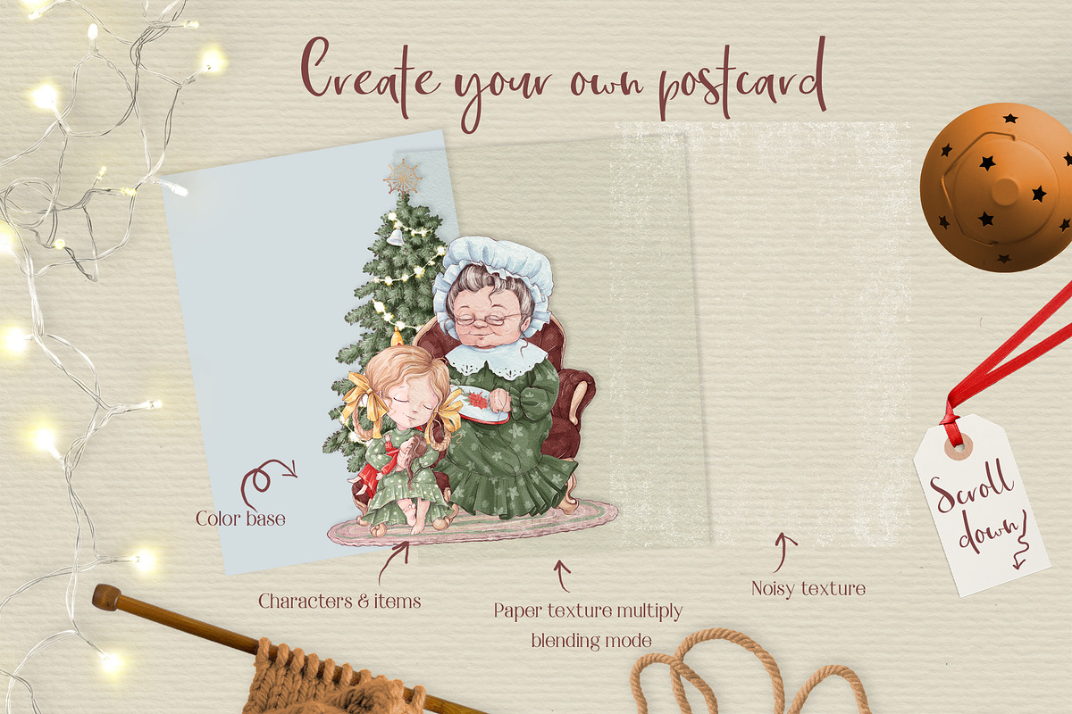 Creator Christmas at the Grandma, an Illustration by Yuliya Art (Photo 4 of 13)