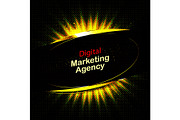 Light frame shining retro billboard, a Graphic by Aromeo (Thumbnail 1 of 2)