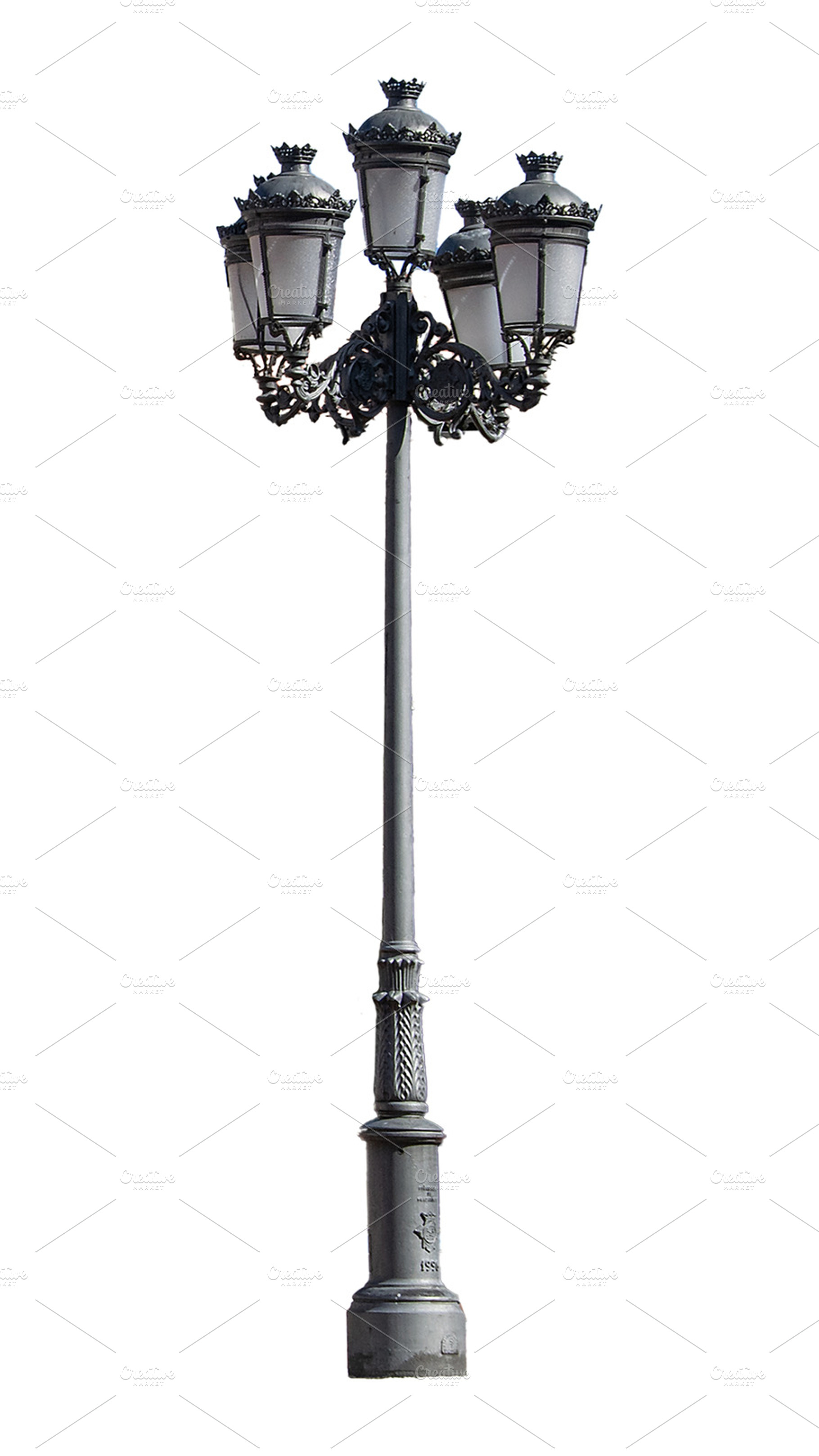 Isolated image of antique street lamp light, an Architecture Photo by DanFLCreativo