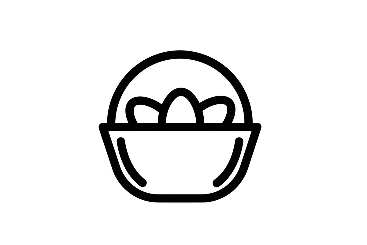 Easter Basket Vector Silhouette Bund, an Illustration by Designs_River (Photo 7 of 51)