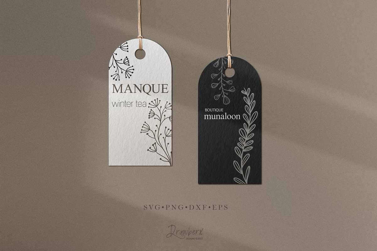 Leaf Branch Border Svg Bundle 013, an Illustration by Drawberx (Photo 3 of 8)