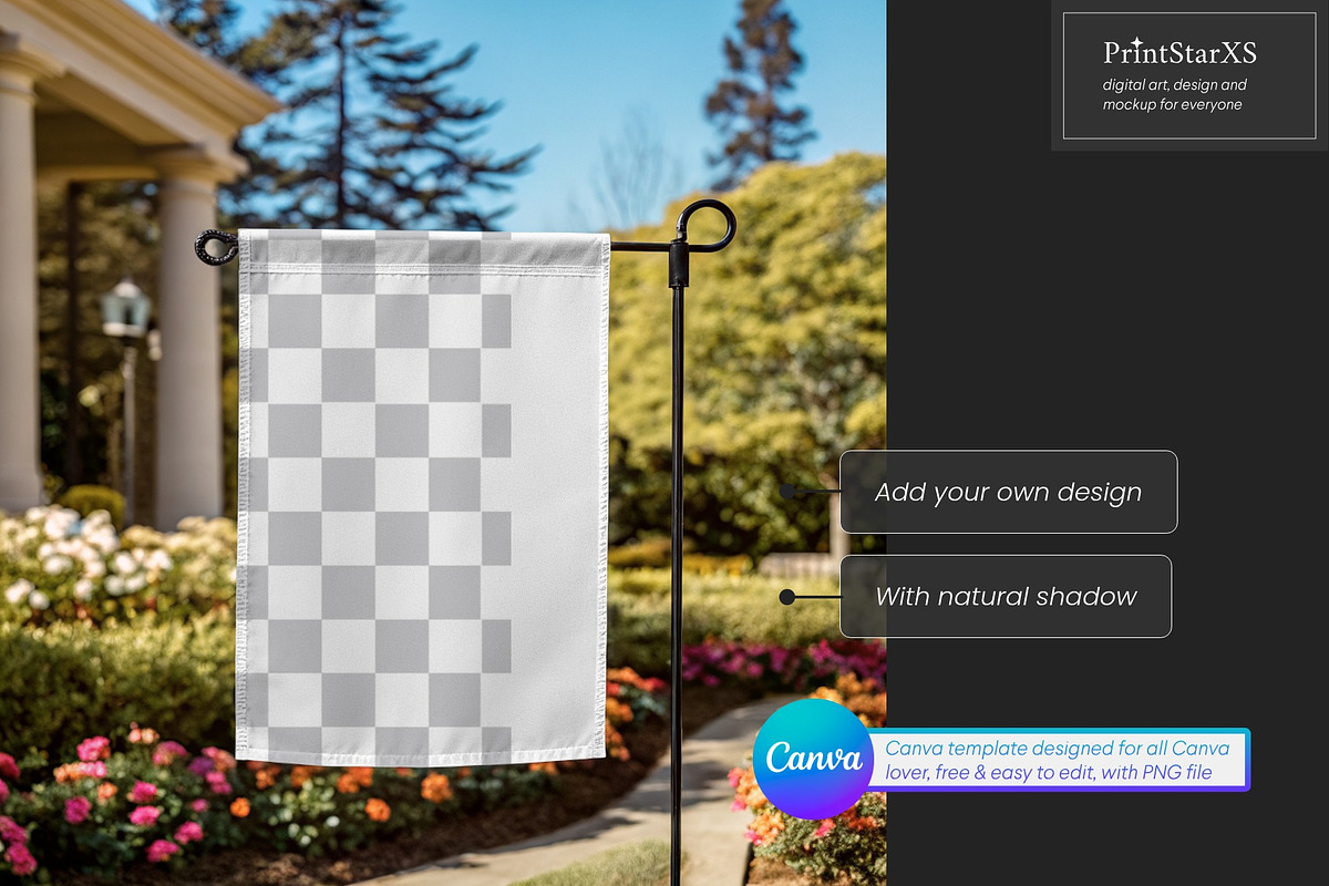 Garden Yard Flag Canva Mockup Bundle, a Household Mockup by PrintStarXS (Photo 4 of 7)