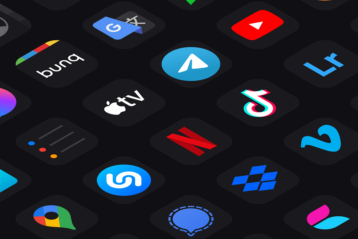 Nocturnal Icon Pack for iOS, a Graphic by Design Essentials (Photo 5 of 6)