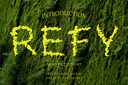 REFY - moss fuzzy font, a Serif Font by CHIMERA (Thumbnail 1 of 8)