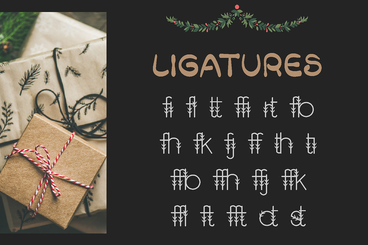 ChristmasTree Modern Sans Serif Font, a Sans Serif Font by Yiru Chen Studio (Photo 10 of 15)