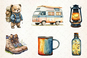 Camping Sublimation Clipart, an Illustration by Dream Creation (Thumbnail 5 of 6)