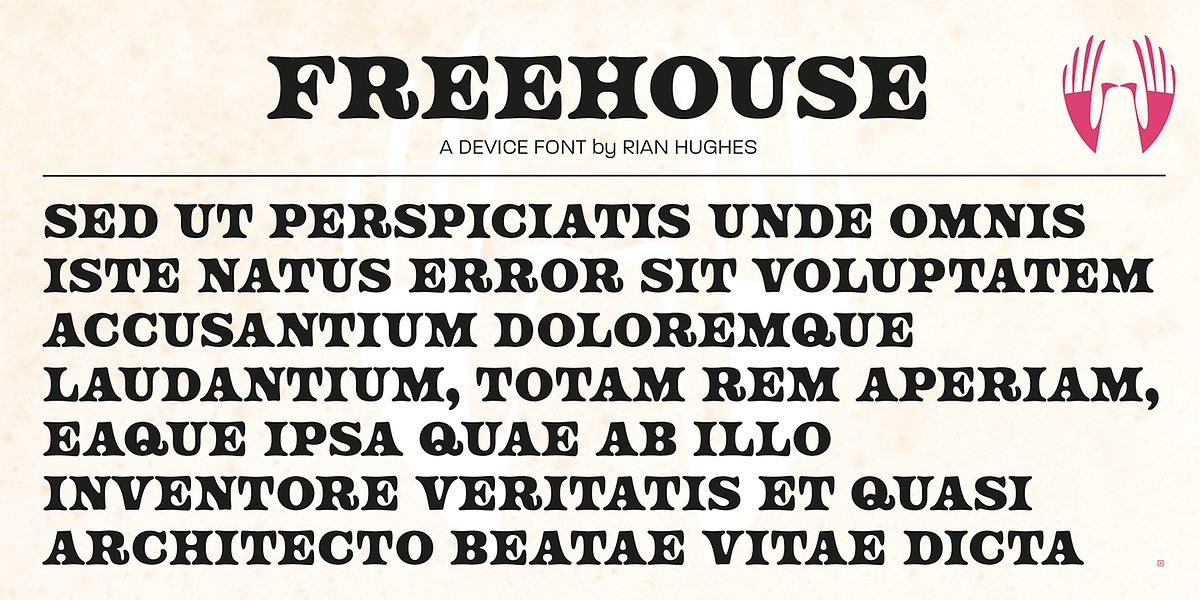 Freehouse, a Serif Font by Device (Photo 2 of 5)