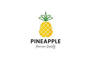 Pineapple logo illustration, a Branding & Logo Template by Dyn Studio
