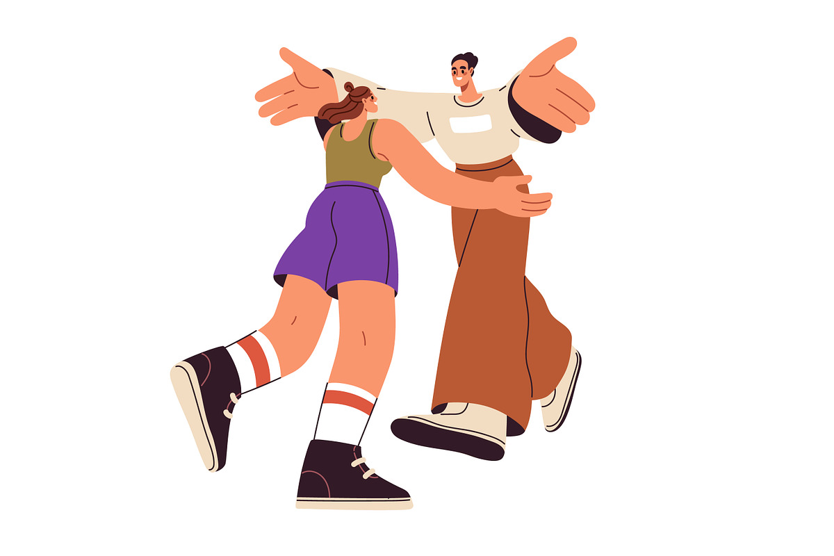 People meeting set. Reunion concept, a Person Illustration by Good Studio (Photo 7 of 20)