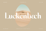 Luckenbach - Modern Serif Font, a Serif Font by Cruzine (Thumbnail 1 of 9)