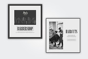 Barbershop instagram post, a Social Media Template by Glowin_studio (Thumbnail 2 of 4)