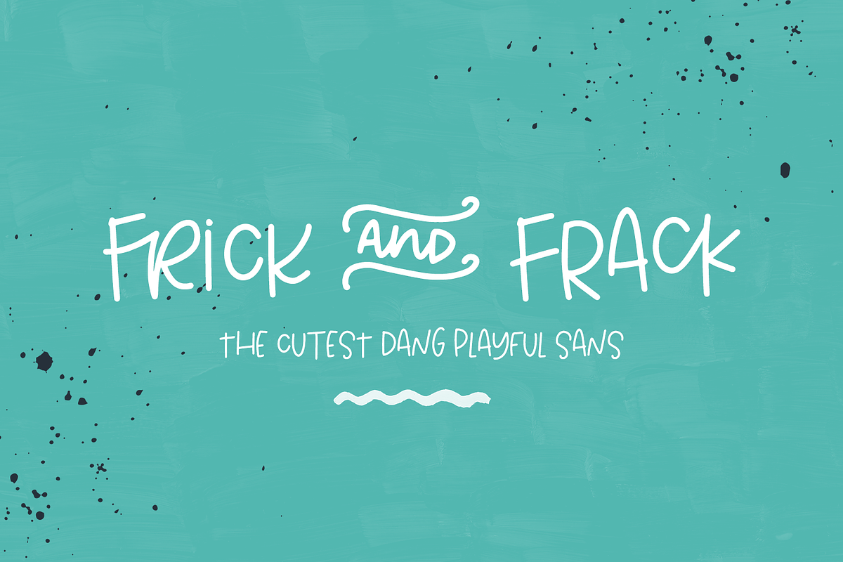 Frick and Frack Sans, a Sans Serif Font by Beck McCormick