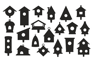 Wooden birdhouses of different, an Animal Illustration by Vectorbuum