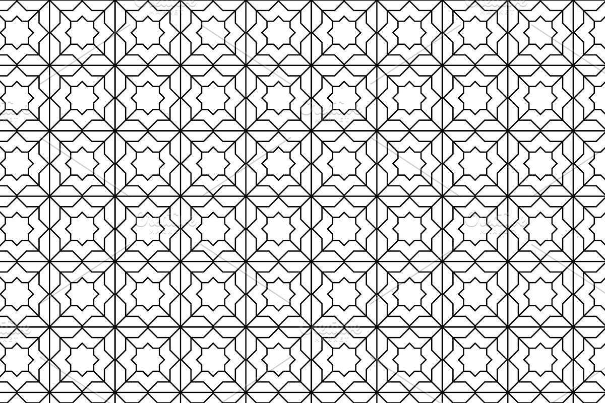 Islamic Arabic Seamless Pattern, a Pattern Graphic by NasirGrfx (Photo 12 of 13)