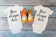 12 twin baby bodysuit Mockup Bundle., a Print Template by MockupMarket (Thumbnail 8 of 13)