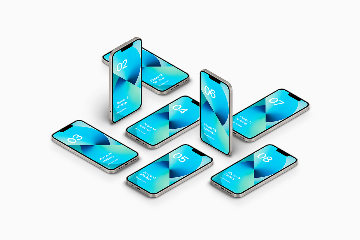 Phone 13 - 20 Mockups Scenes, an iPhone Mockup by Asylab (Photo 23 of 38)