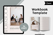Neutral Workbook Template for Canva, a Magazine Template by Paperweight Memories (Thumbnail 1 of 9)