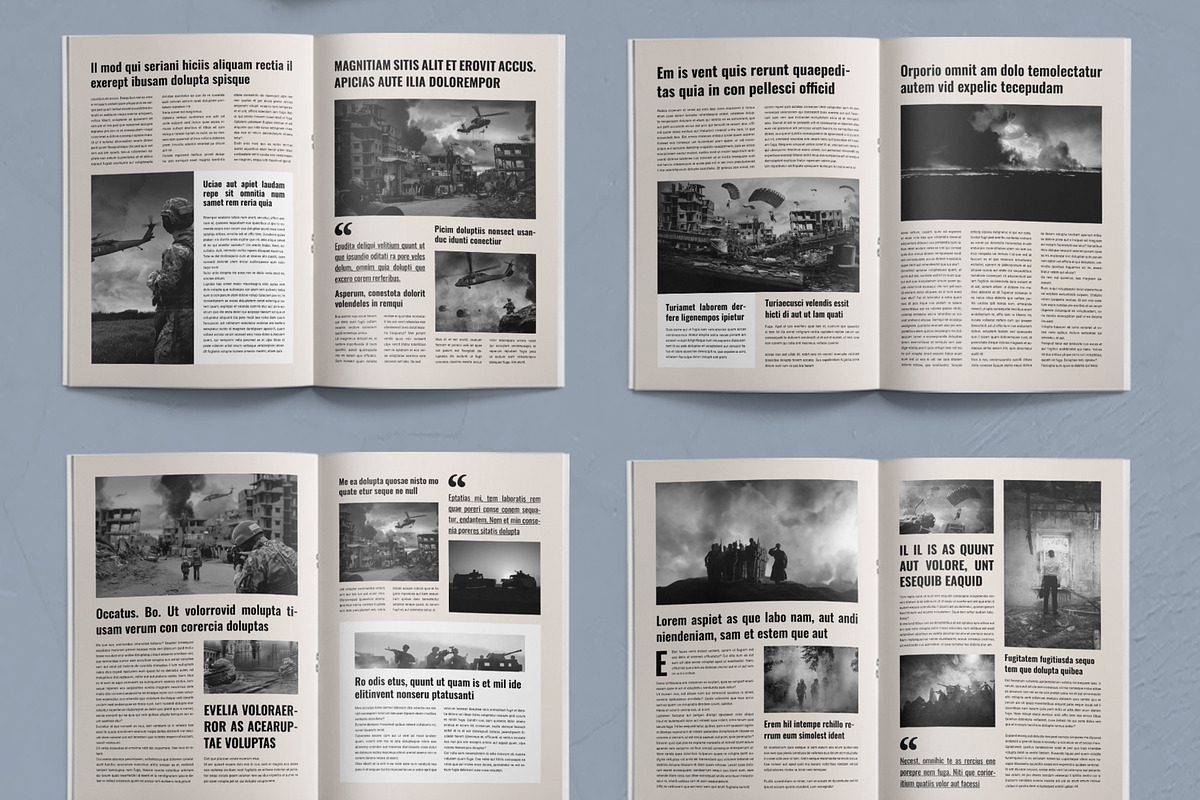 Newsletter Magazine Design Layout