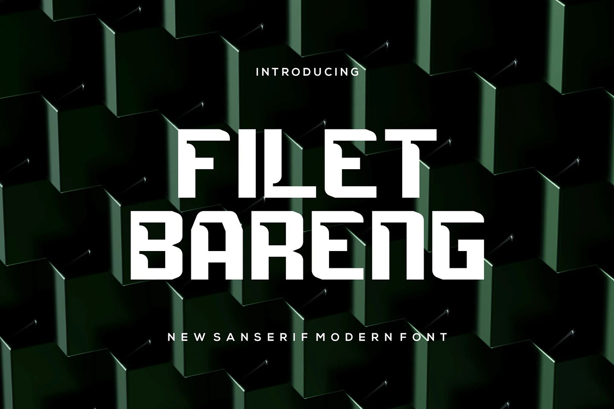 FiletBareng, a Sans Serif Font by Auliacreative (Photo 1 of 4)