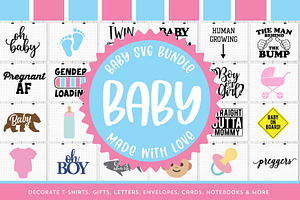 Baby SVG Bundle, a Person Illustration by Graphic Gloss