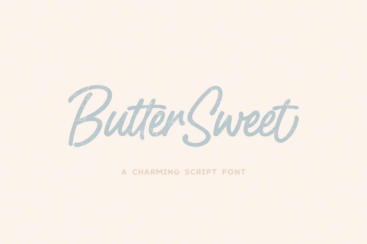 ButterSweet | Smooth Script Font, a Handwritten Font by The Paper Town (Photo 1 of 12)