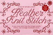 Heather knit - Stitch Font Bundle, a Script Font by Setara Langit CreativeStd (Thumbnail 1 of 14)
