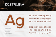 Destrubia, a Sans Serif Font by kerismaker (Thumbnail 4 of 12)