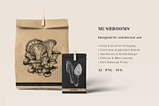 Mushrooms Vector Illustration Bundle, a Food Illustration by Yevheniia (Thumbnail 2 of 8)