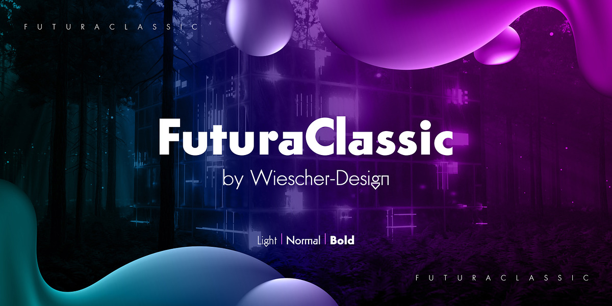 FuturaClassic, a Sans Serif Font by Wiescher-Design