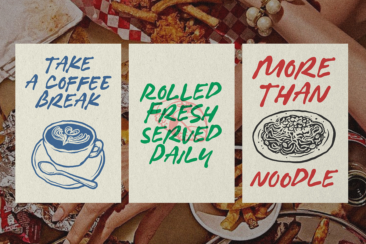 Flavor Story a Lazy Handwriting Font, a Handwritten Font by Blankids Studio (Photo 9 of 13)