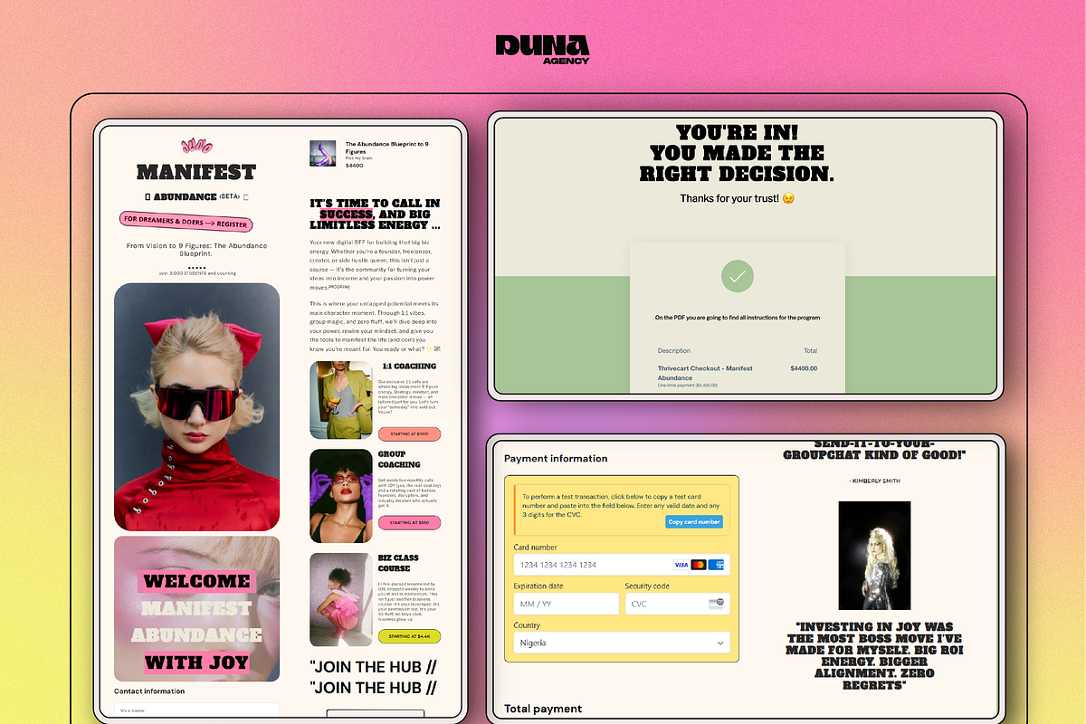 Thrivecart, JUNO Checkout Template, a Landing Page Template by dunagency (Photo 5 of 8)