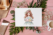 Spring Easter Girl PNG Clipart Cute., a Person Illustration by KennedyStudio (Thumbnail 5 of 5)