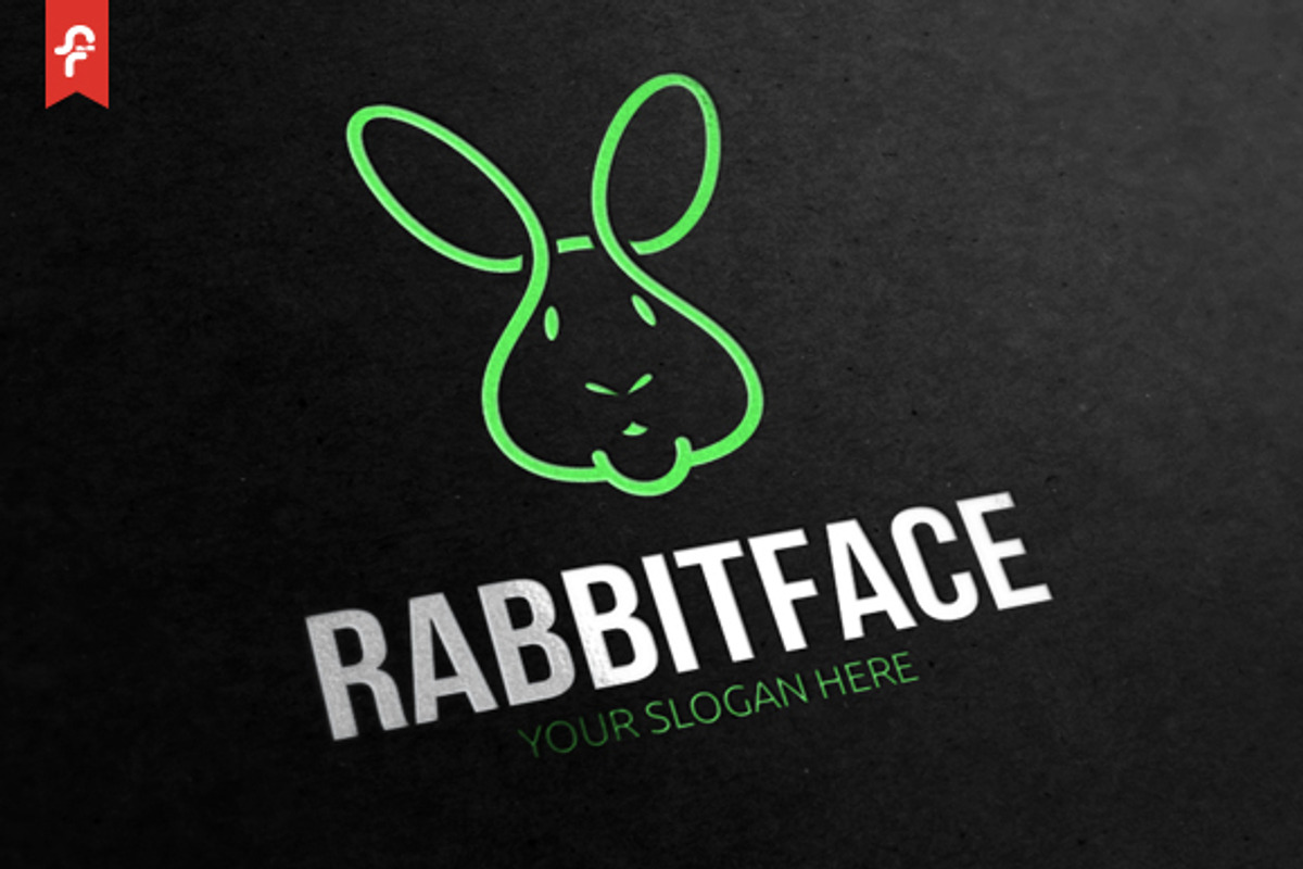 Rabbit Face Logo, a Branding & Logo Template by ft.studio