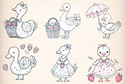 Strawberry Summer Goose Digital, an Illustration by Digital Artistic99 (Thumbnail 2 of 9)