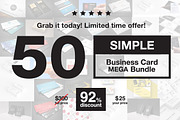 -90% ~ 50 Business Cards MEGA Bundle, a Business Card Template by ND Design (Thumbnail 1 of 20)