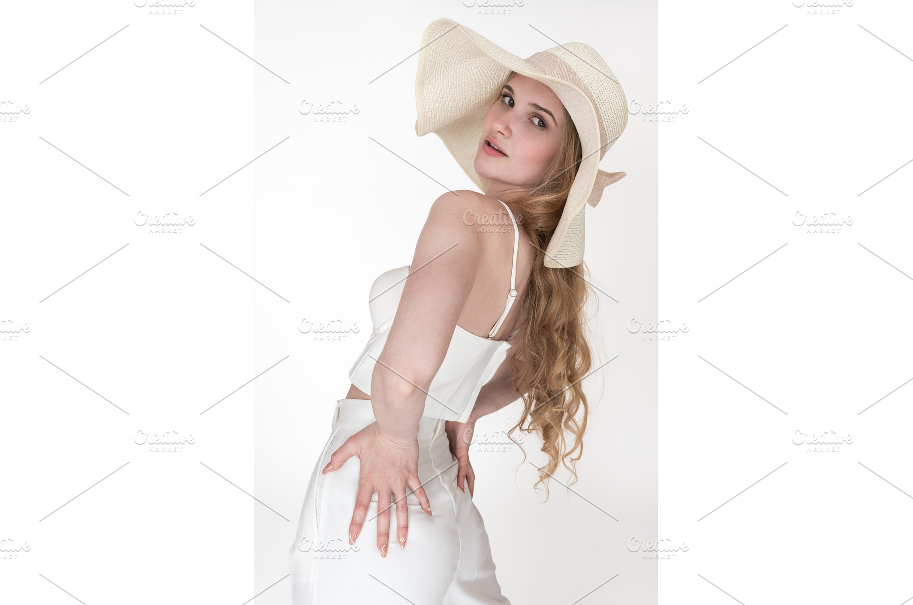 Playful blondie woman sensuality put, a Person Photo by Alexander-Piragis