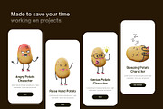 Potato Character Face 3D Icon, a Characters & Person 3D Model by GoTemp (Thumbnail 3 of 4)